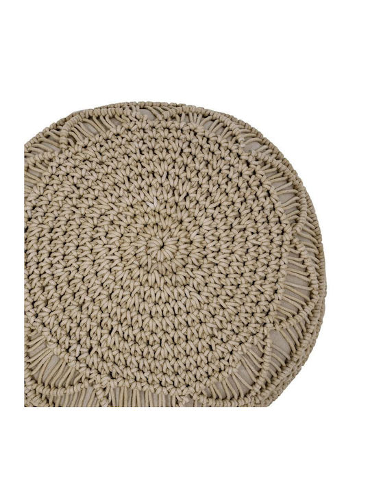 Fylliana Sitzsack Hocker Wasserdicht Beiges 45x45x40cm