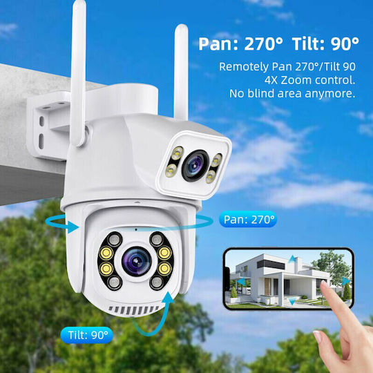 IP Κάμερα Παρακολούθησης Wi-Fi Full HD+ 6MP Αδιάβροχη με Ηχείο και Φακό 3.6mm