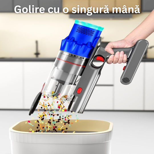 Reîncărcabilă Aspirator 2 în 1 Stick & De Mână Albastră ED556