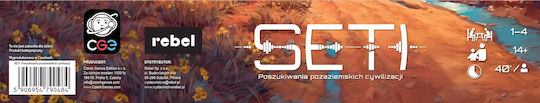 Board Game SETI Search for Extraterrestrial Civilizations for 1-4 Players 14+ Years Old (PL) Rebel