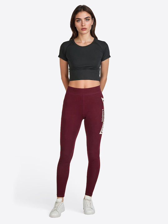 Lowstoft Frauen Leggings Oxblood/ecru