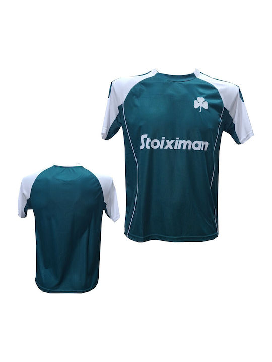 Replica Männer Fußball Trikot ΠΑΟ Weiß Grün 1345-56