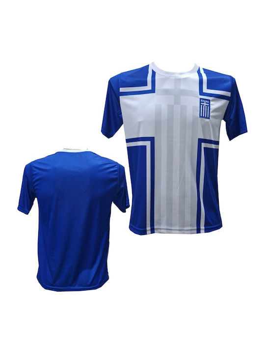 Replica Herren Fußball Nationalmannschaft Griechenland Blau Weiß No Name 1301-26