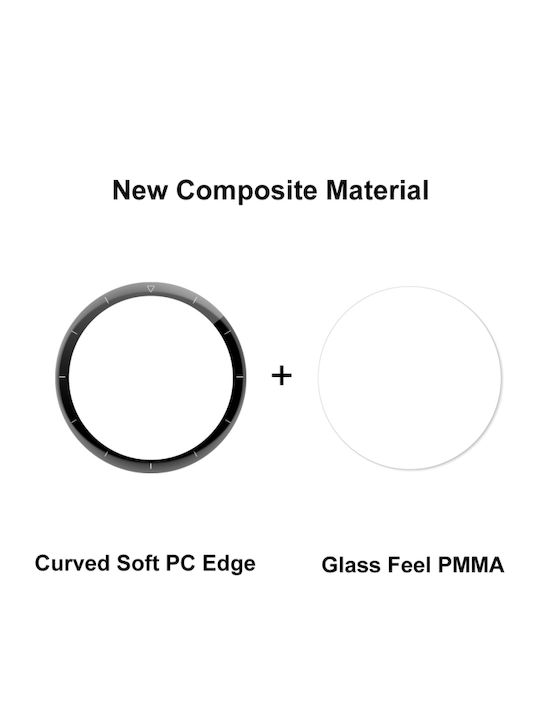 2 Pieces Huawei Watch GT 3 Pro 46mm Enkay 3D Full Coverage Soft PC Edge + PMMA HD Screen Watch Film
