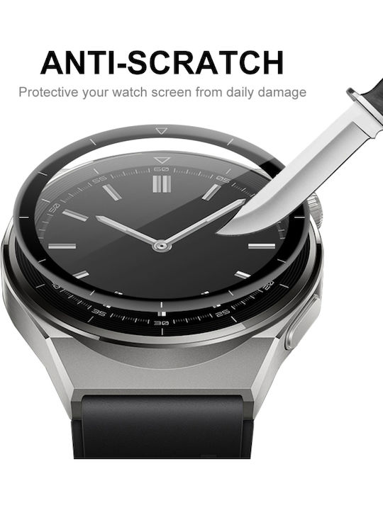 2 Pieces Huawei Watch GT 3 Pro 46mm Enkay 3D Full Coverage Soft PC Edge + PMMA HD Screen Watch Film