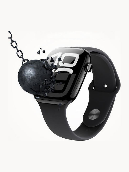 Screen Protector Tempered Glass 44mm Apple Watch Series 6 5 4 Se Upgraded Automatic Alignment Installation Kit Orange