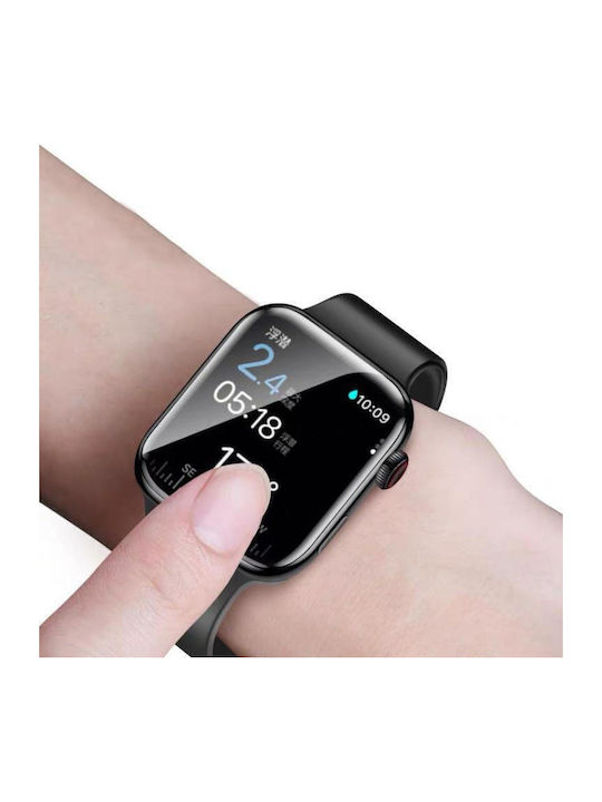 Screen Protector Tempered Glass 44mm Apple Watch Series 6 5 4 Se Upgraded Automatic Alignment Installation Kit Orange