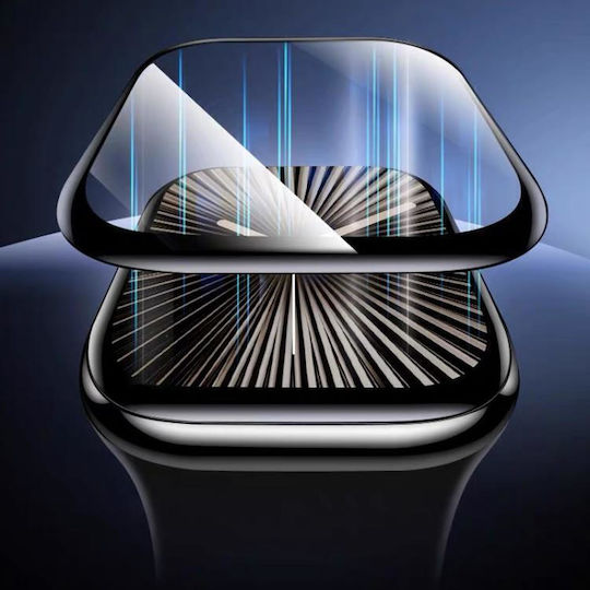 Προστατευτικό Οθόνης Σκληρυμένο Γυαλί 44mm Apple Watch Series 6 5 4 Se Αναβαθμισμένο Κιτ Εγκατάστασης Αυτόματης Ευθυγράμμισης Πορτοκαλί