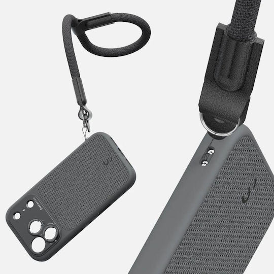 Shiftcam Back Cover Fabric 2mm with Strap Gray (Galaxy M12)