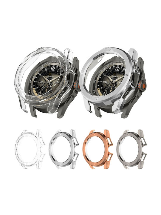Protecție Husă Acoperire Metalizare Xiaomi Watch S4 Sport Argintie