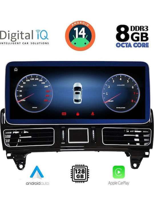 Digital IQ Car Audio System for Mercedes-Benz GLE 2015-2019 (Bluetooth/USB/WiFi/GPS/Apple-Carplay/Android-Auto) with Touch Screen 12.3"