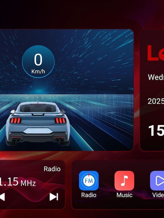 Lenovo Auto-Audiosystem (Bluetooth/USB/WiFi/GPS/Apple-Carplay/Android-Auto) mit Touchscreen 9"