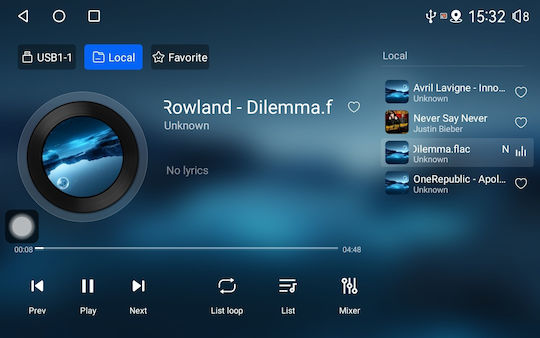 Lenovo Auto-Audiosystem (Bluetooth/USB/WiFi/GPS/Apple-Carplay/Android-Auto) mit Touchscreen 9"