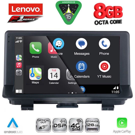 Lenovo Car Audio System for Audi Q3 2013-2018 (Bluetooth/USB/WiFi/GPS/Apple-Carplay/Android-Auto) with Touch Screen 9"