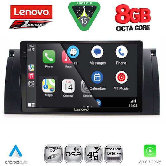 Lenovo Car Audio System for BMW Series 5 (E39) / X5 (E53) 1997-2005 with Touch Screen 9 inches Lenovo SSR 10045 CPA