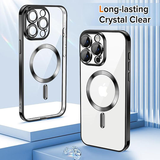 Techsuit Luxury Crystal Umschlag Rückseite Transparent (iPhone 17 Pro / iPhone 16 Pro)