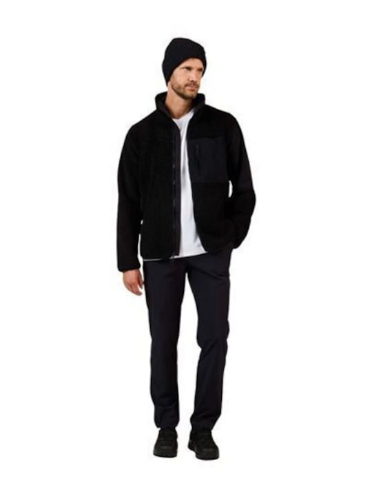 Men's Fleece Jacket Sherpa Black