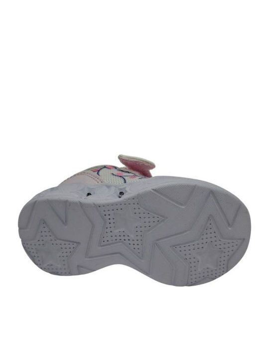 Παιδικά Sneakers με Φωτάκια Ροζ