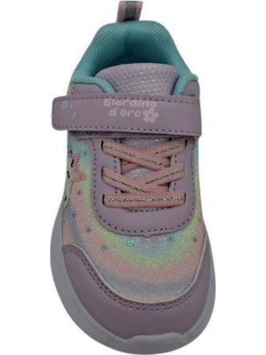 Παιδικά Sneakers με Φωτάκια Λιλά