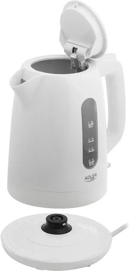 Adler Βραστήρας 1lt 1850W Λευκός