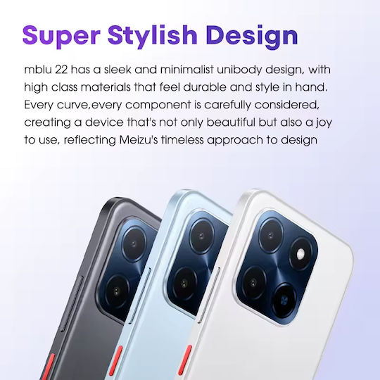 Meizu Mblu 22 Dual SIM (3/64GB) Snow White