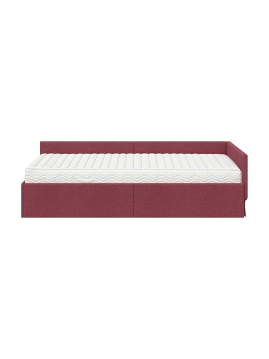 Einzelbett Rotes mit Lattenrost & Matratze 94x190cm