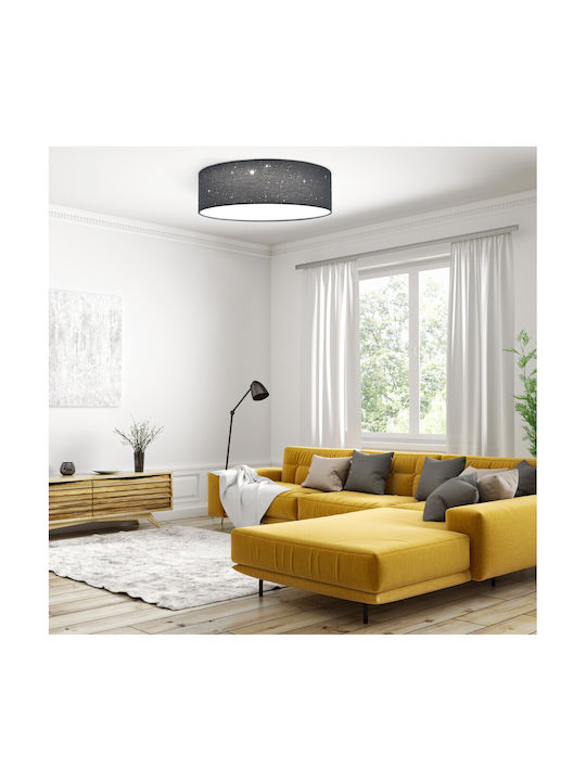 Navaris Ceiling Mount Light Gray with Integrated LED and Remote Control