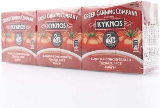 Kyknos Tomato Juice Tomato Juice 250ml 3pcs