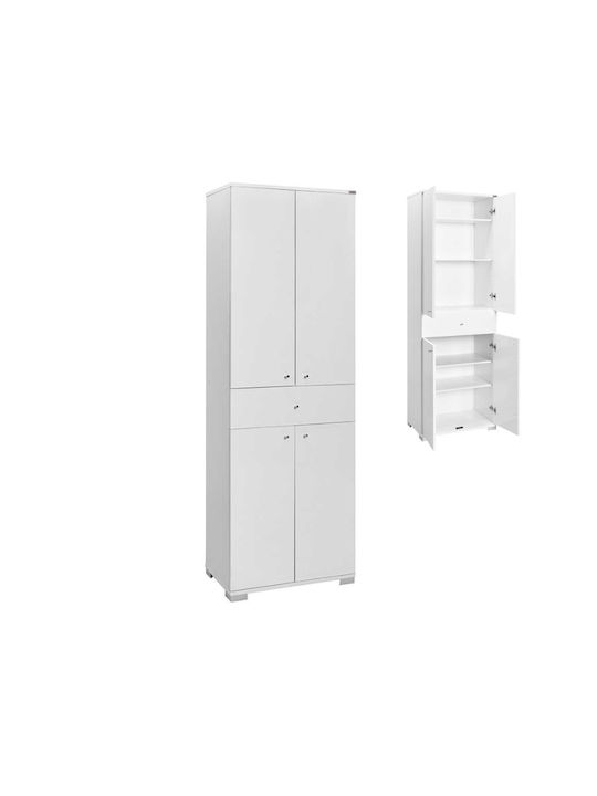 Doppeltür Kleiderschrank Diamond White 60x40x187cm
