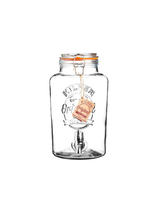 KIlner Kilner Glass Transparent General Use Vase with Airtight Lid 5000ml 1 Piece