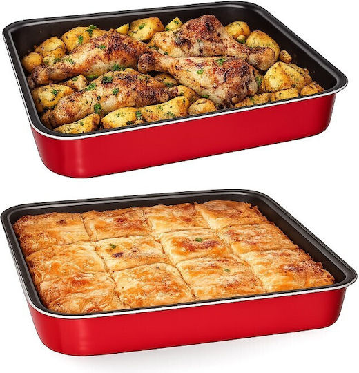 HS Aqua Aluminum Baking Pan with Non-Stick Coating 24x30cm