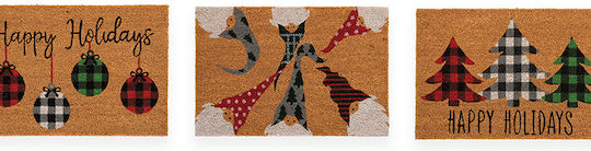 Nef-Nef Homeware Covor de Intrare din Cocos cu Suport Antiderapant Trees Of Joy Bej 40x60buc