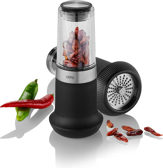 Electric Set Spice Mills Inox in Black Color 15cm 1pcs