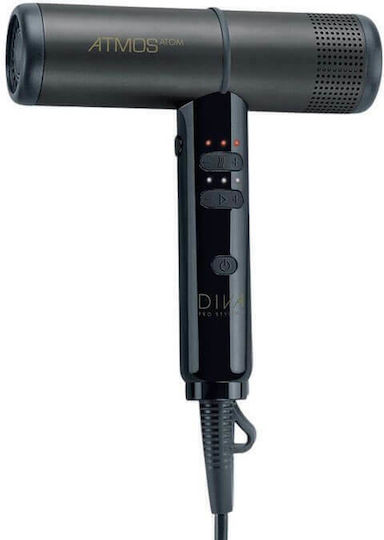 Diva Pro Styling Atmos Atom Ionic Επαγγελματικό Πιστολάκι Μαλλιών 2000W
