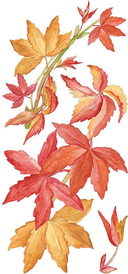 Decorative Sticker Wall Virginia Creeper 1pcs 45x35cm Ango