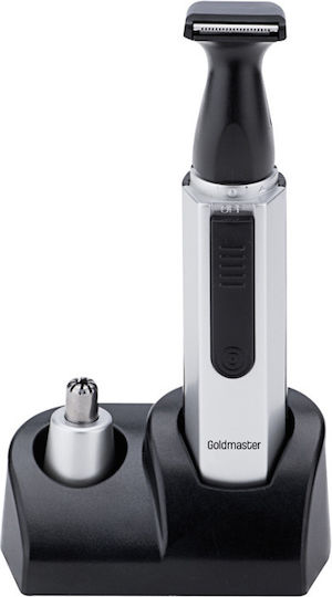 Goldmaster Σετ Επαναφορτιζόμενης Κουρευτικής Μηχανής Λευκό GM-7165