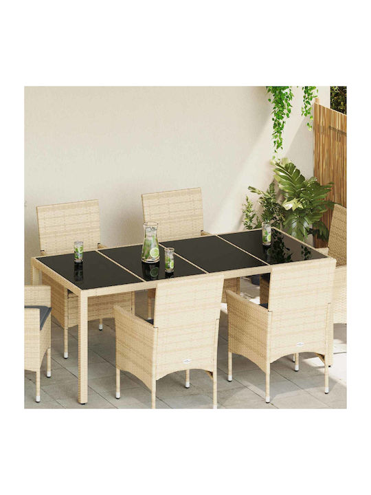 vidaXL Επιφάνεια Τραπεζιού από Γυαλί 200x100cm 318763 4τμχ