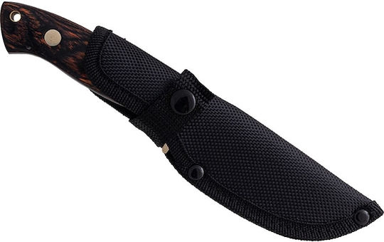 Hunting Knife Keychain Survival Black in Sheath