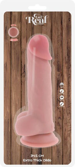 Get Real Deluxe Realistischer Penis mit Hoden Extra Dick 34,5 cm