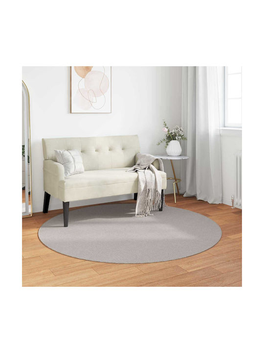 vidaXL Χαλί Φ200cm Κρεμ
