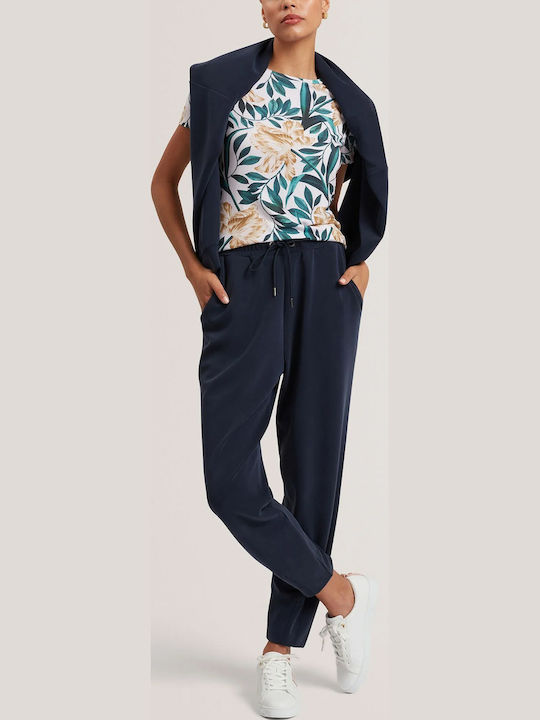 Women's T-shirt Floral Cream