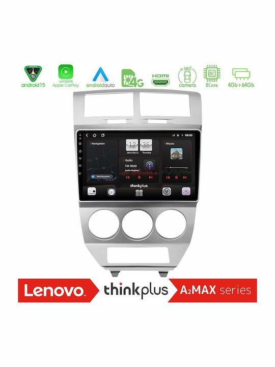 Lenovo Car Audio System Dodge Caliber 2006-2011 (Bluetooth/USB/WiFi/GPS/Apple-Carplay/Android-Auto) with Touch Screen 10"