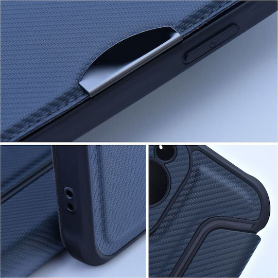 Razor Book Piele artificială / Silicon Albastru (iPhone 17 Pro)