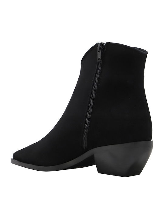 Suede Women's Ankle Boots Black