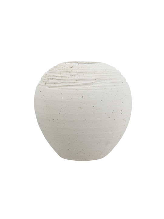 Artekko Decorative Vase White 23.2x22.2x23.2cm