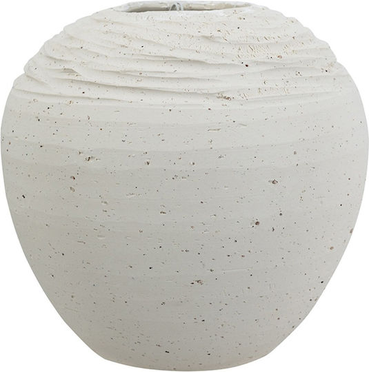 Artekko Βάζο Κεραμικό Λευκό Φ18.5xΥ18.5cm