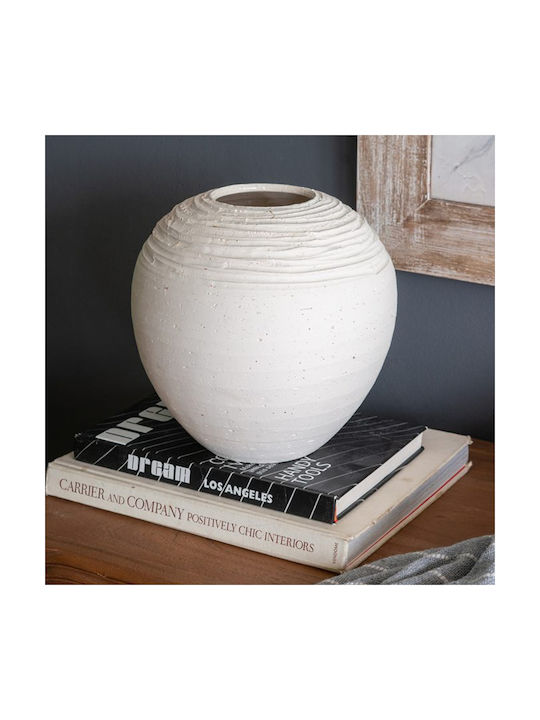 Artekko Decorative Vase White 23.2x22.2x23.2cm