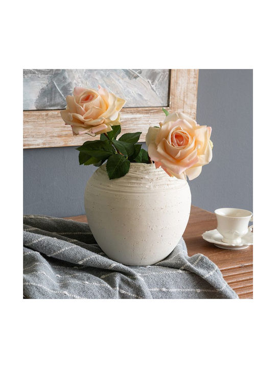 Artekko Decorative Vase White 18.5x17.2x18.5cm