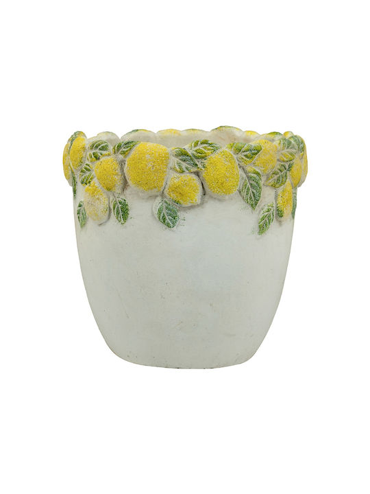 Artekko Vază Decorativă din Beton Lemon Galben 19.5x19x19.5cm 1buc