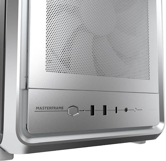 CoolerMaster MasterFrame 500 Mesh Midi Tower Κουτί Υπολογιστή Ασημί